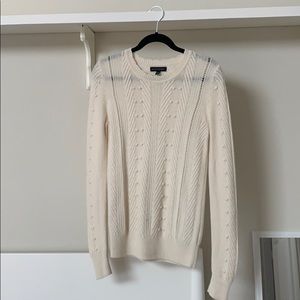 Cream cable knit sweater
